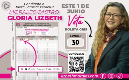 Arrancamos campaña, soy Gloria Lizbeth Morales Castro candidata a jueza